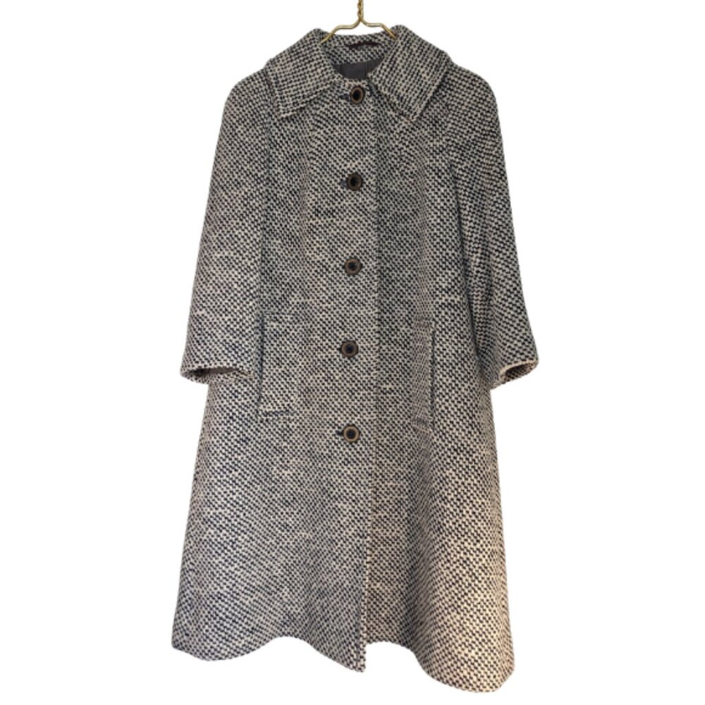 Gorgeous Vintage Aquascutum Tweed Coat with Matching Scarf.